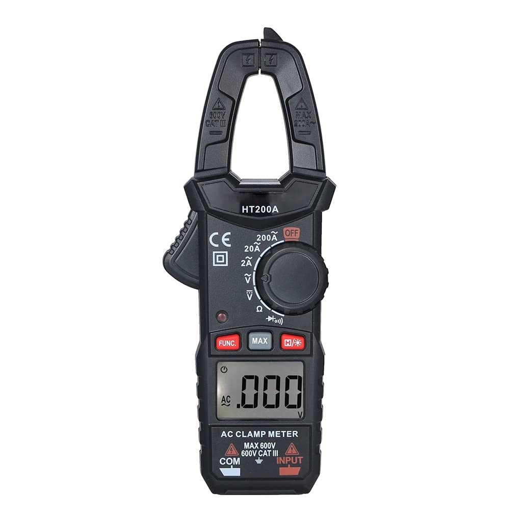 SJYDQ Digital Clamp Meter - Mini Handheld AC/DC Auto-Ranging Multimeter with LCD Display for Electrical Testing, HVAC, Automotive & Home Use