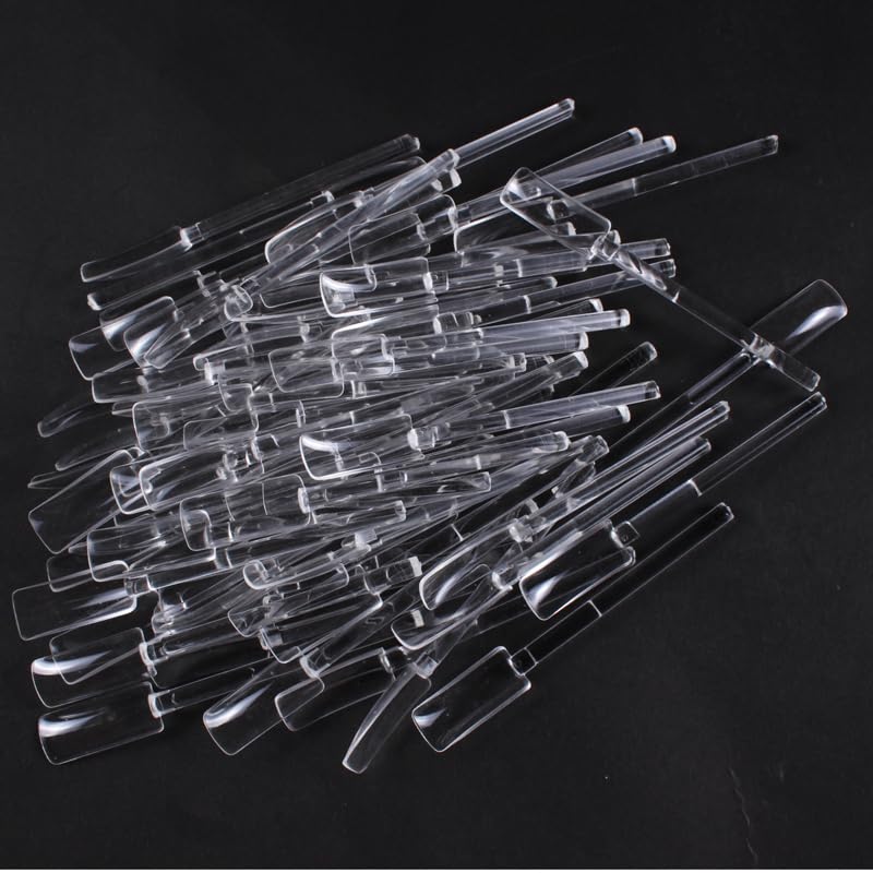 64 PCS UV Gel Nail Tips - Acrylic Nail Display Stand for Salon Practice