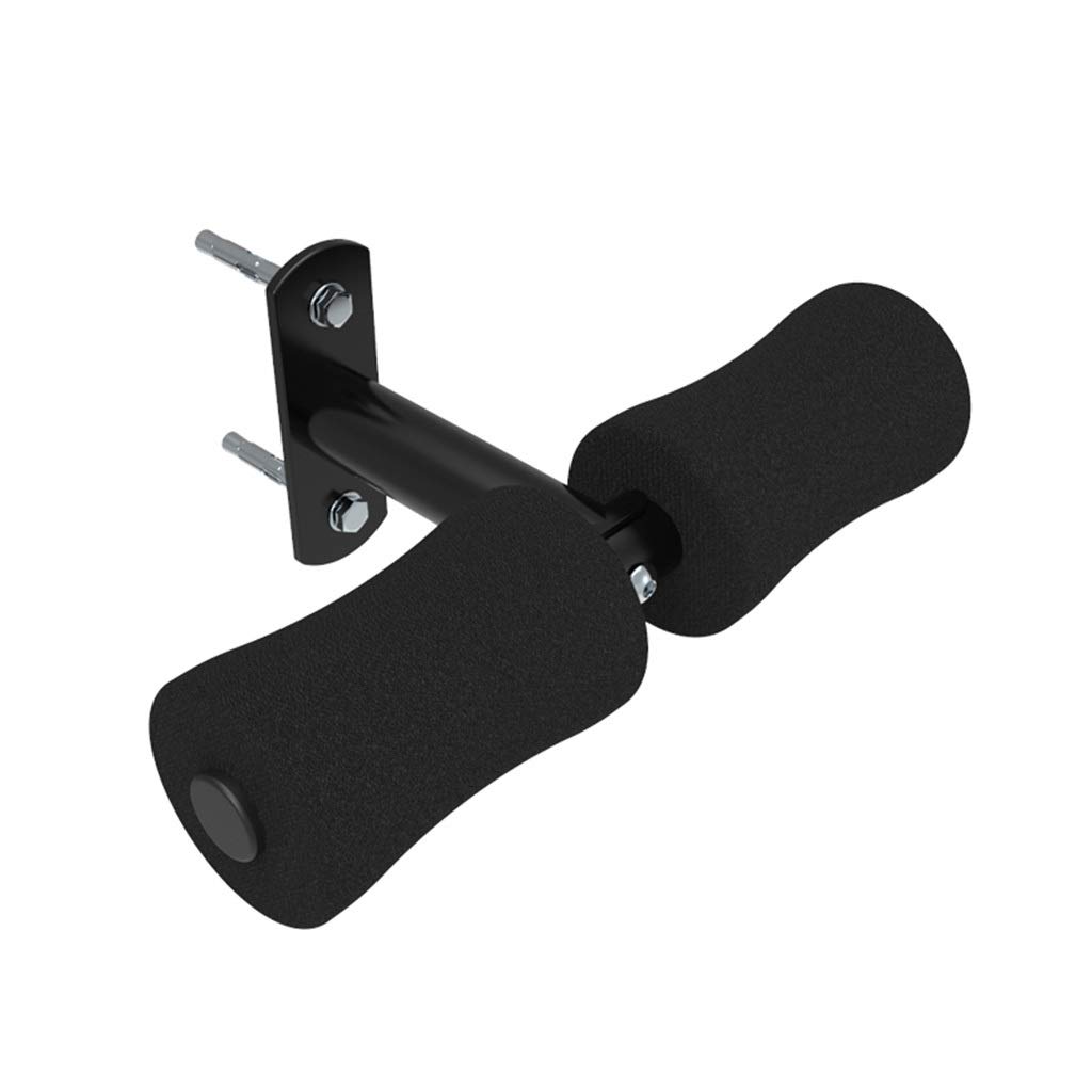 Premium Ab Roller with High-Resilience Foam Pad - Wall Mount Push-Up & Strength Training Equipment - Thick Knee Pads Included - Black (38x18x15cm) - Perfect for Home Gym, CrossFit & Core Workouts