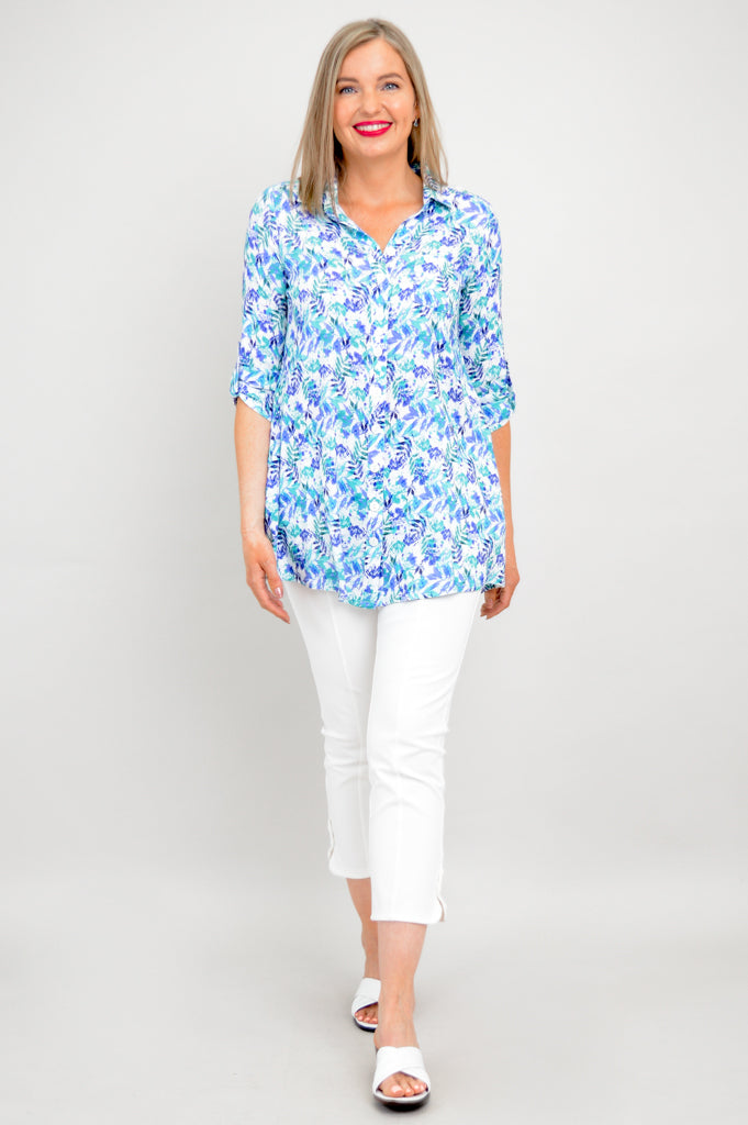 Celine Blouse Women's Linen Bamboo Shirt | Melbourne Style Summer Top | Perfect for Office Wear & Casual Outings