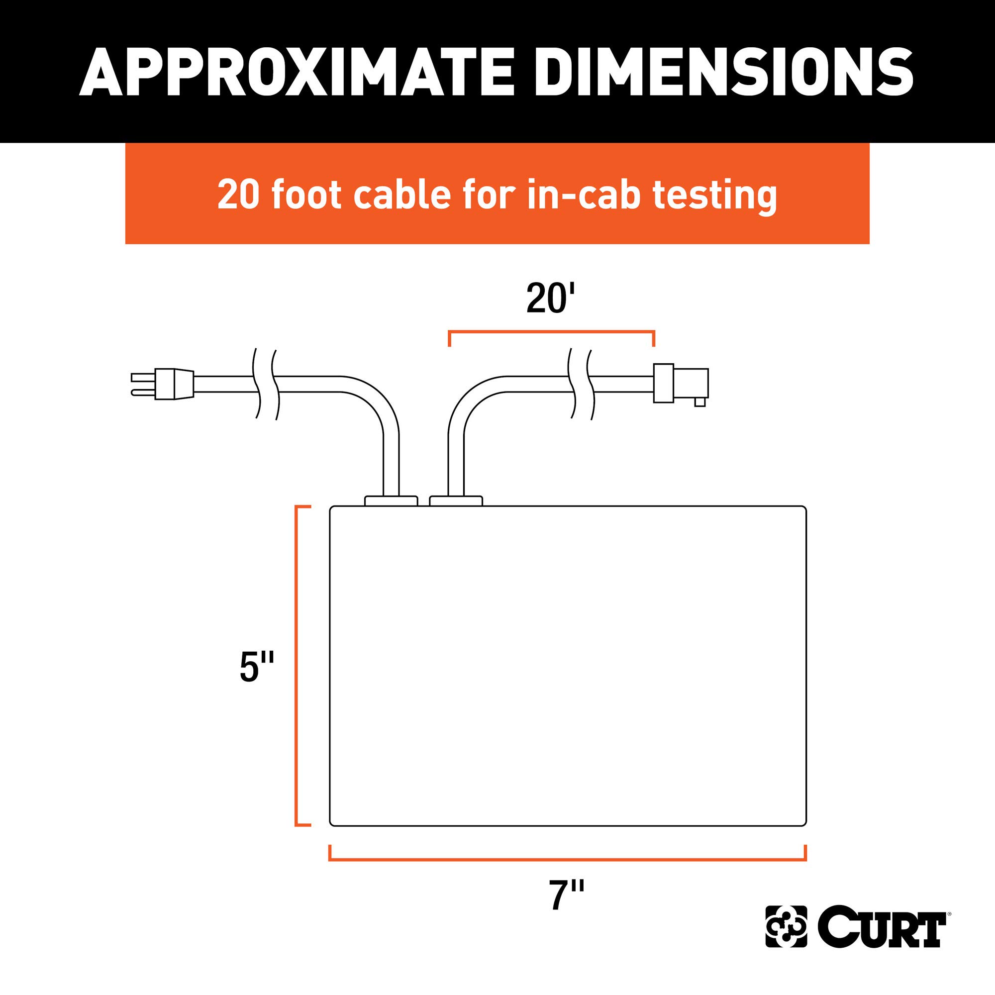 CURT 51521 Trailer Brake Controller Tester - Professional Bench Test Tool for RV, Boat & Utility Trailers - Easy Installation & Accurate Diagnostics