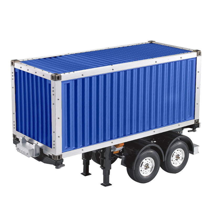 1/14 Scale 20ft RC Semi Trailer DIY Kit - TAMIYA Remote Controlled Tractor Truck with 2-Axle Chassis & Container - Hobby Model Car for Adults & Collectors - Perfect for RC Enthusiasts, DIY Projects, and Realistic Truck Simulation