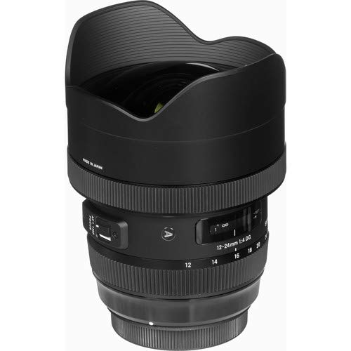 Sigma 12-24mm f/4 DG HSM Art Lens for Nikon F Mount - Ultra Wide Angle Zoom Lens with Cleaning Kit, Tripod & 32GB SD Card - Perfect for Landscape, Architecture and Interior Photography