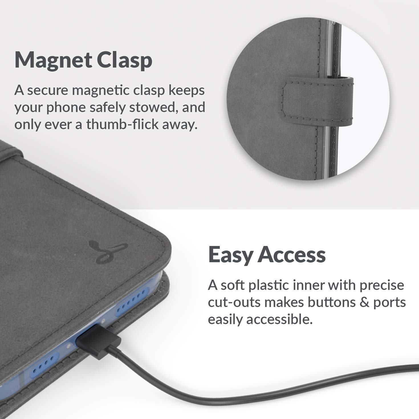 Premium Genuine Leather Wallet Case for iPhone 12 Pro - RFID Blocking Flip Cover with Card Slots & Kickstand - Slim Protective Phone Case for Men & Women - Perfect for Work, Travel & Everyday Use