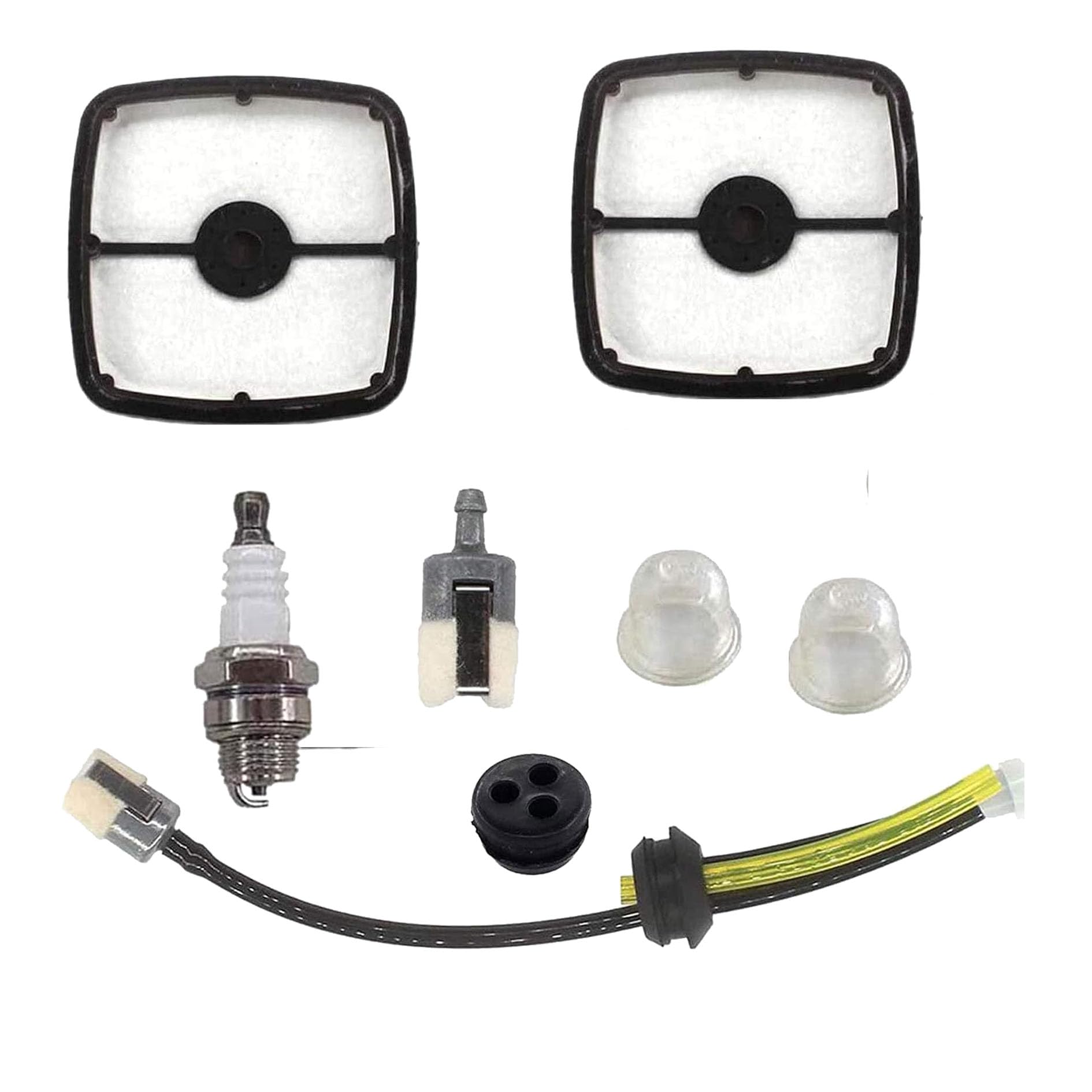 Echo 237 Tune Up Kit - Compatible with Models 200, 201, 230LN, SRM210, SRM225, SRM-210, GT-225, PB-250, PB-250LN, 90152, 90152Y - Includes Air Filter & Fuel Line Grommet - Perfect for Lawn Mower & Trimmer Maintenance