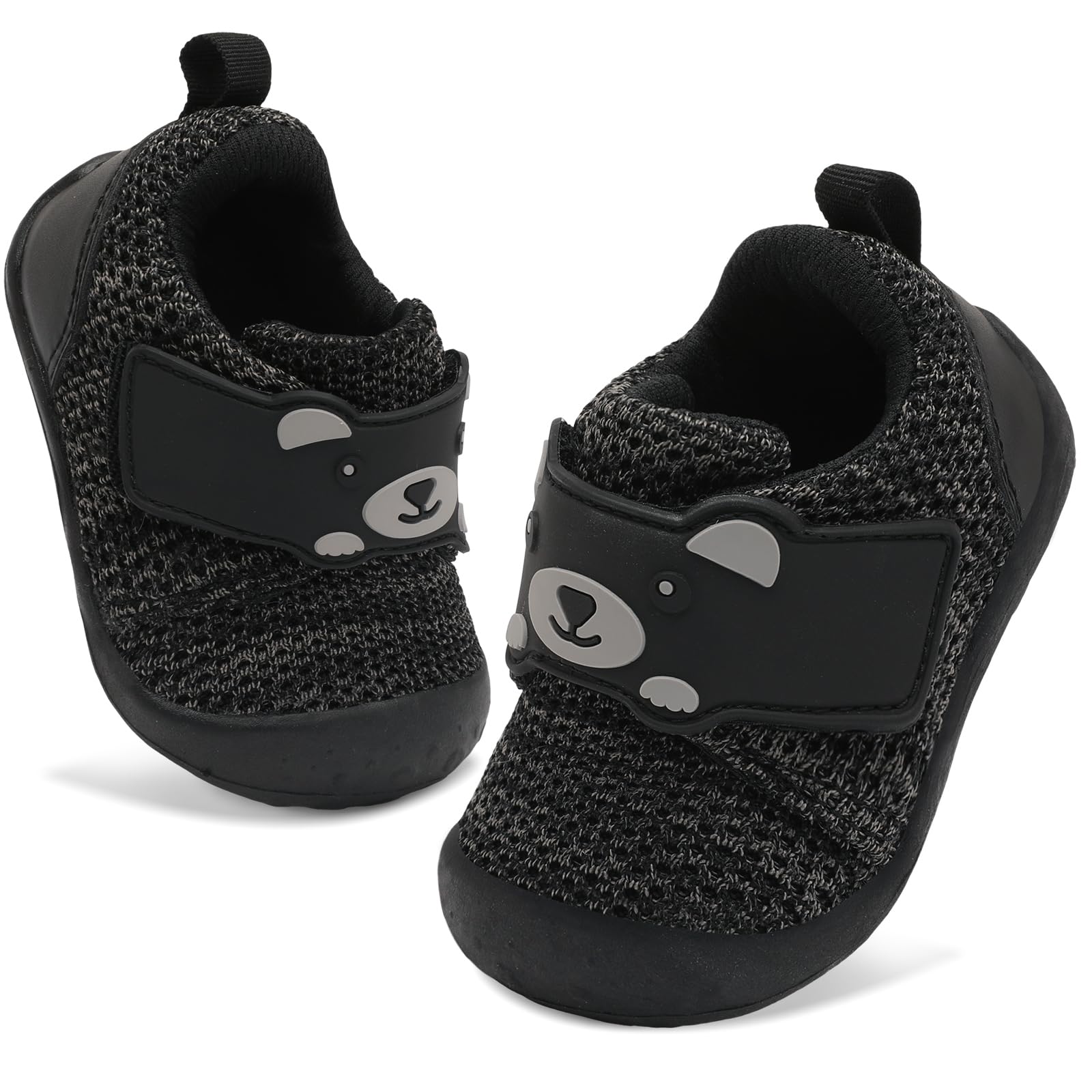 FEETCITY Baby Walking Shoes - Wide Fit Infant Sneakers for Boys & Girls | Breathable Barefoot Toddler Shoes | Slip-On Crib Shoes for First Steps & Playtime