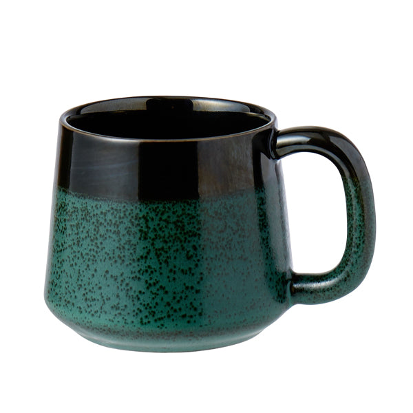 Handmade Leaf & Bean Stoneware Coffee Mug - Ceramic Tea Cup with Natural Leaf Design - Perfect for Home, Office, or Gifts