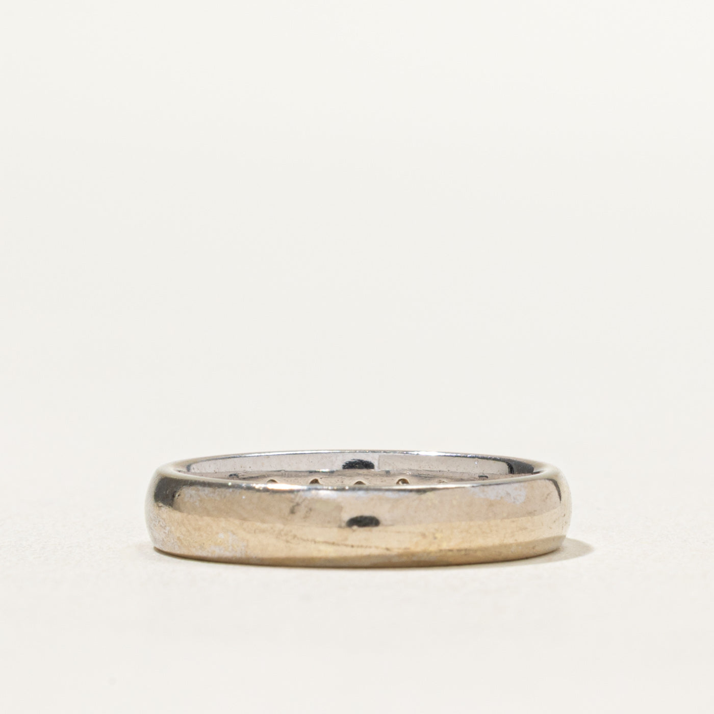Semi Eternity Diamond Wedding Band Ring - 0.20 Carat Total Weight (CTW) - Size 5.5 - Perfect for Anniversary Gifts, Bridal Jewelry & Special Occasions