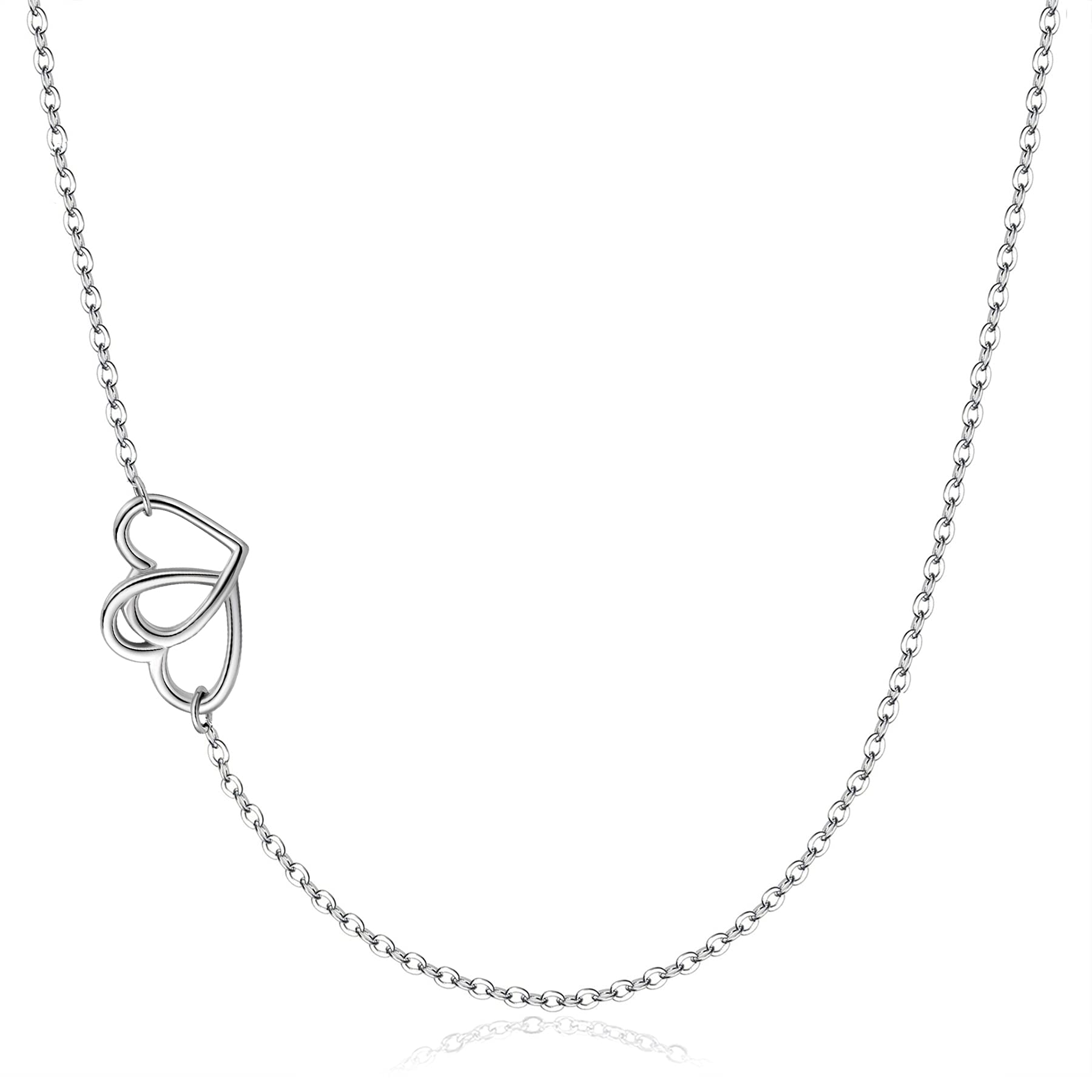 925 Sterling Silver Sideways Cross Necklace with Opal for Women | Elegant Gift for Her | Perfect for Daily Wear & Special Occasions