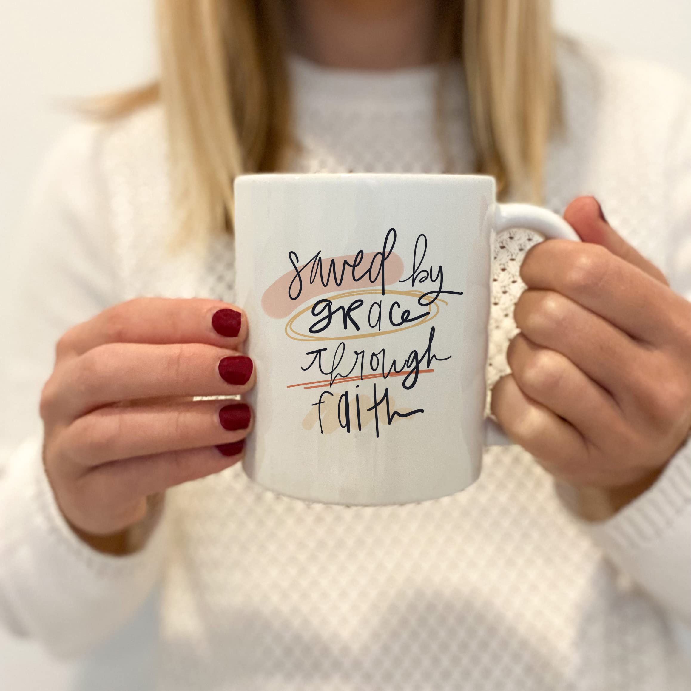 Christian Bible Verse Coffee Mug - Faith Gift for Home & Office Use