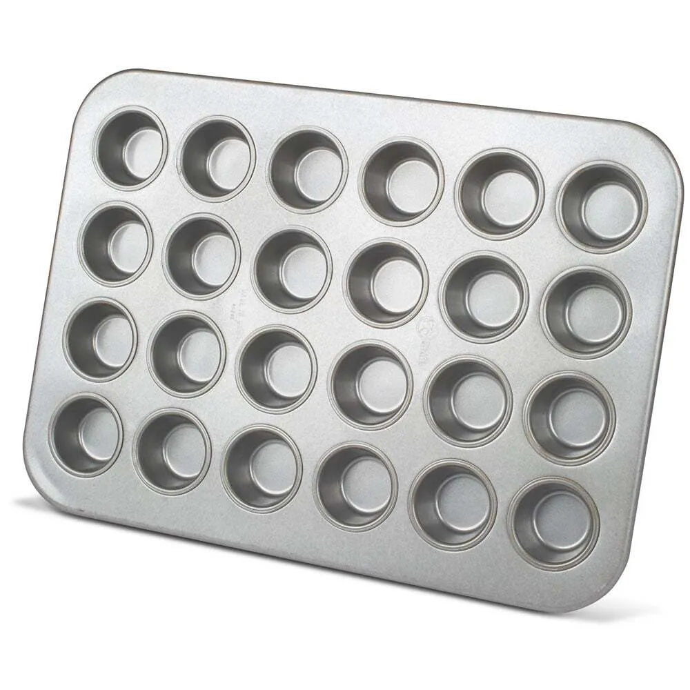 Non-Stick Mini Muffin Pan - 24 Cupcake Forms for Baking | Perfect for Parties, Desserts & Holiday Treats