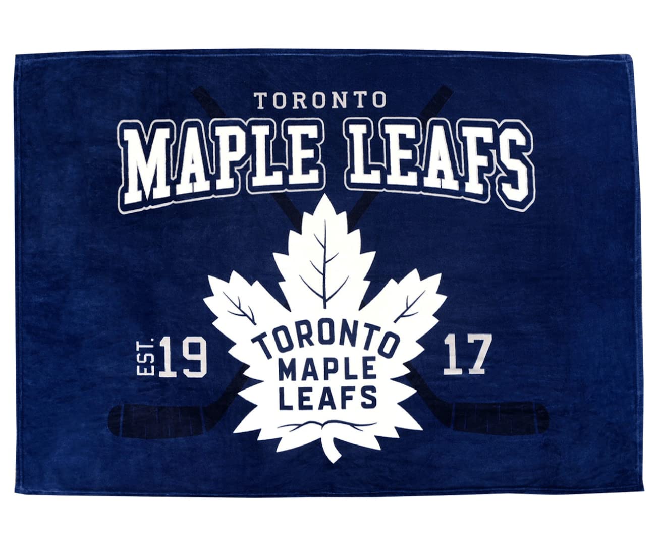 Toronto Maple Leafs NHL Team Blanket - 66x90 Inches Oversized Plush Velvet Throw Blanket for Couch, Bed & Game Day - Ultra Soft & Cozy Hockey Fan Gift (167x228 cm)