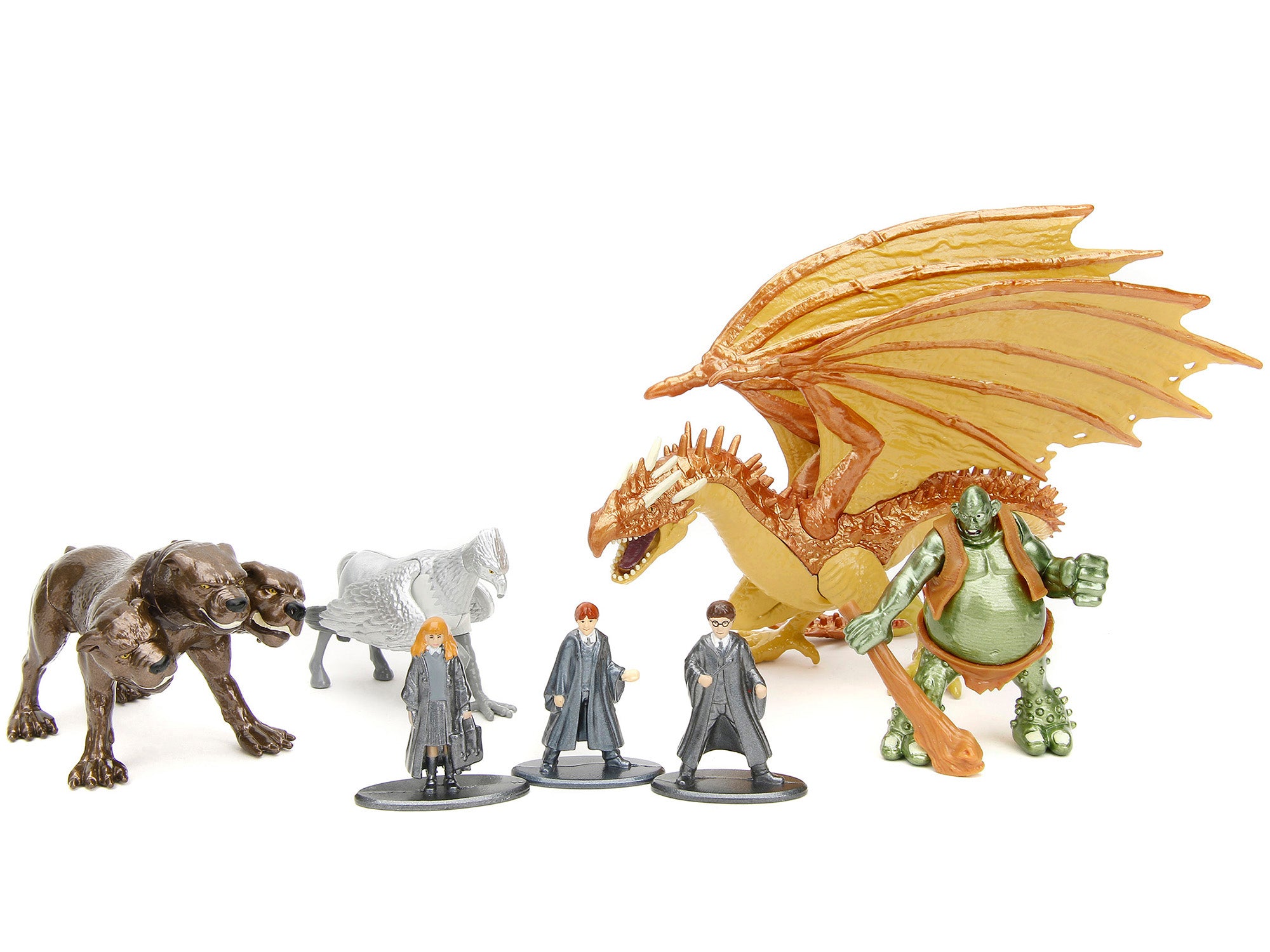 Harry Potter Wizarding World Complete 7-Piece Diecast Figure Collection by Jada - Perfect for Display, Gifts, and Potterhead Collectors