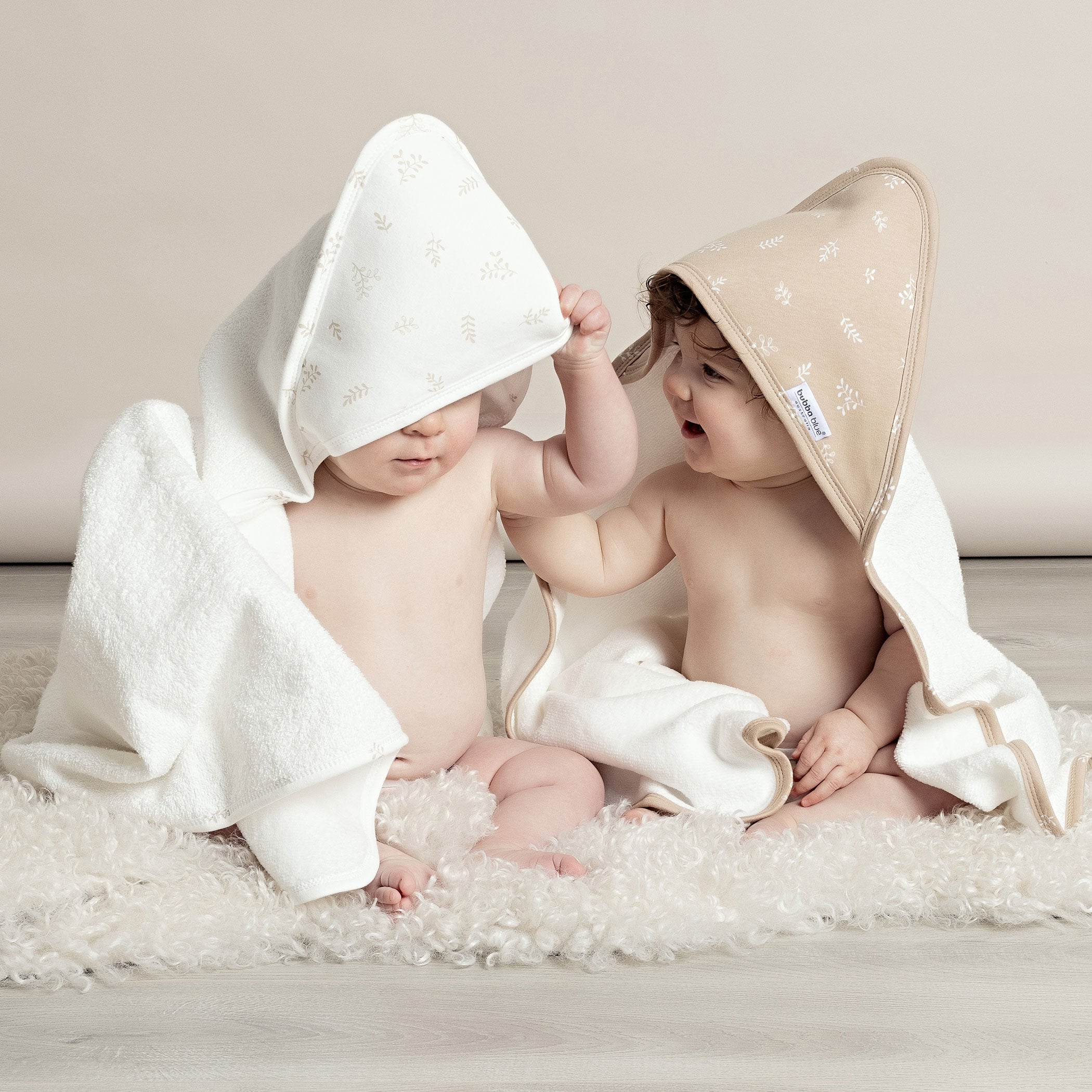 Organic Cotton Hooded Towels 2-Pack - Soft & Absorbent for Babies & Kids - Perfect for Bath Time, Beach, and Pool - Chestnut Brown