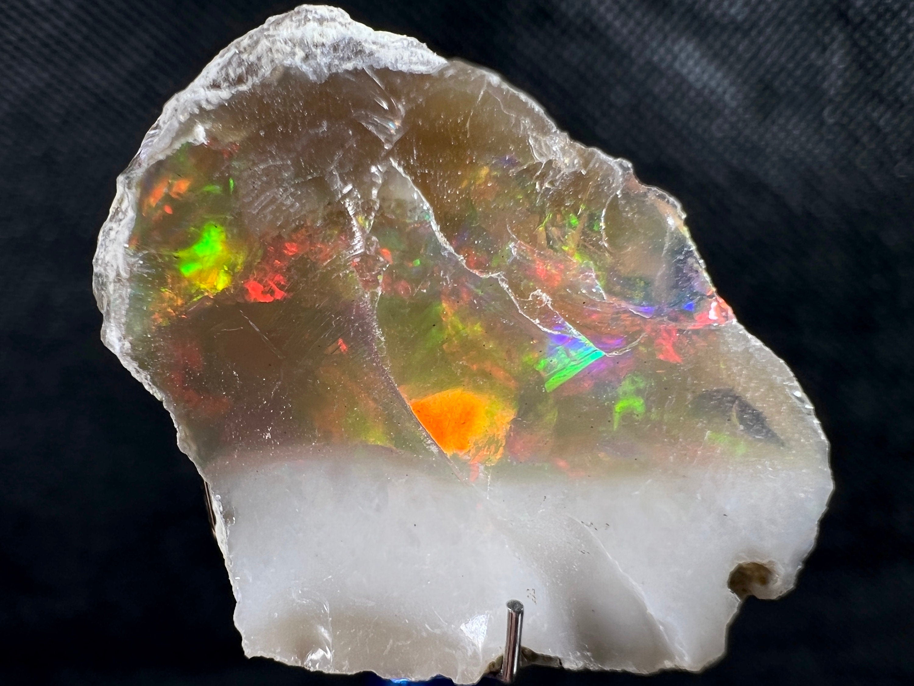 Natural 4A+ Welo Opal Raw Crystal - Premium Cutting Grade Gemstone, October Birthstone (50718) | Jewelry Making, Healing Crystals & Collector's Specimen