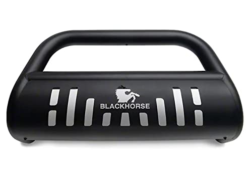 Black Horse Off-Road Skid Plate for Trucks & SUVs - Heavy Duty Steel Underbody Protection - Universal Fit - Perfect for Rock Crawling & Trail Riding
