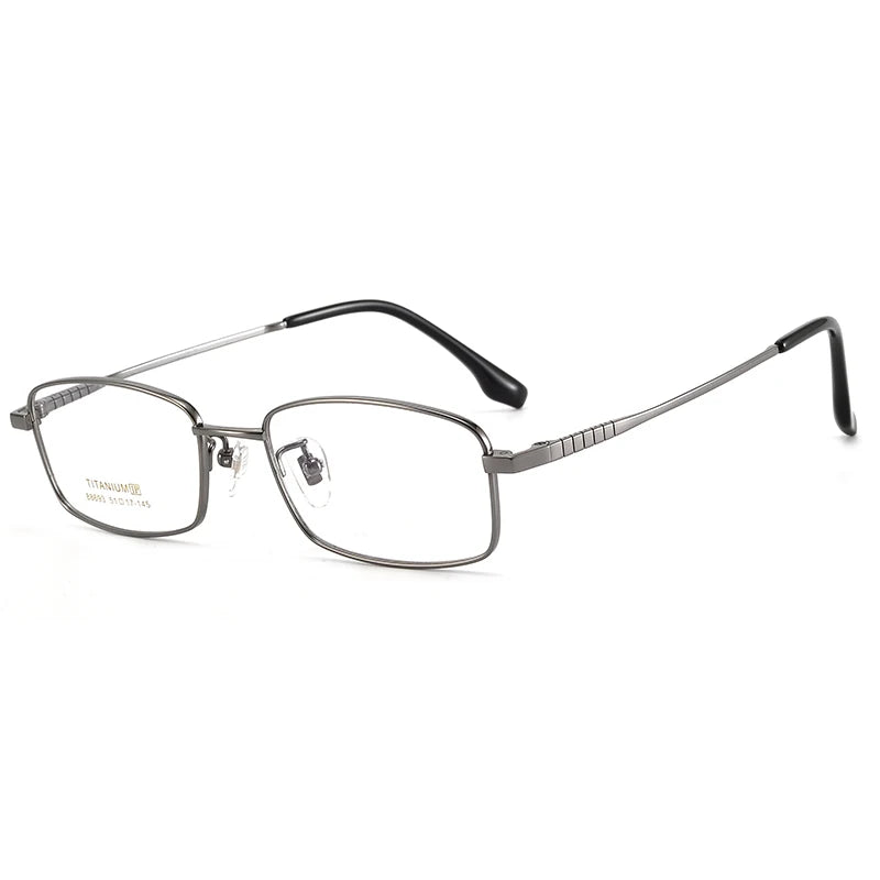 Bclear Unisex Full Rim Square Small Titanium Eyeglasses 86693 - Lightweight & Durable Frame for Reading, Working & Daily Wear