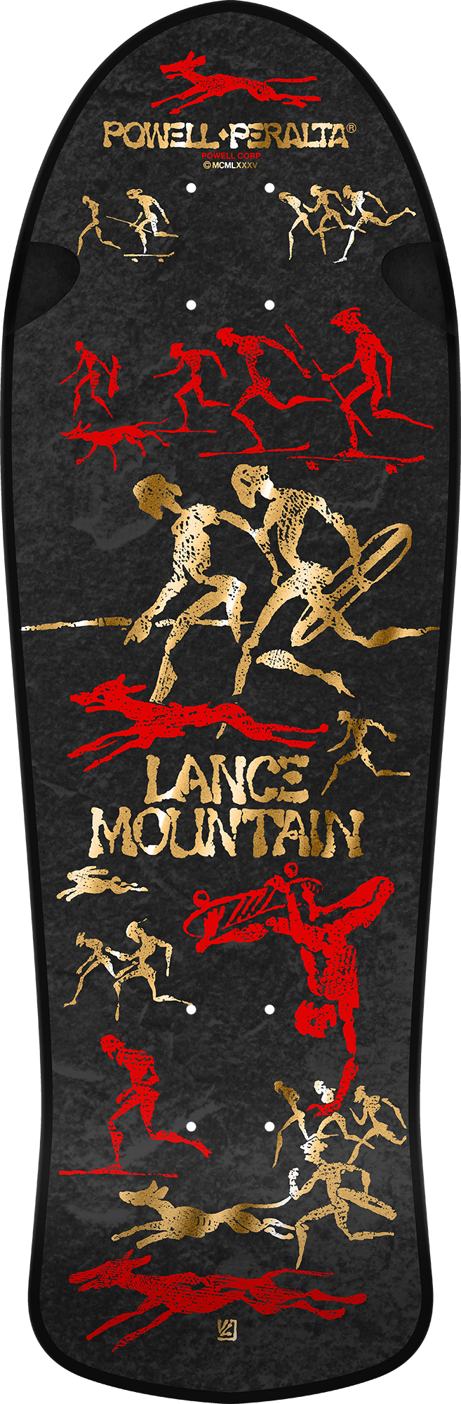 Powell Peralta Bones Brigade Series 16 Lance Mountain 9.90 Skateboard Deck - Classic 80s Skateboard for Street & Park Riding