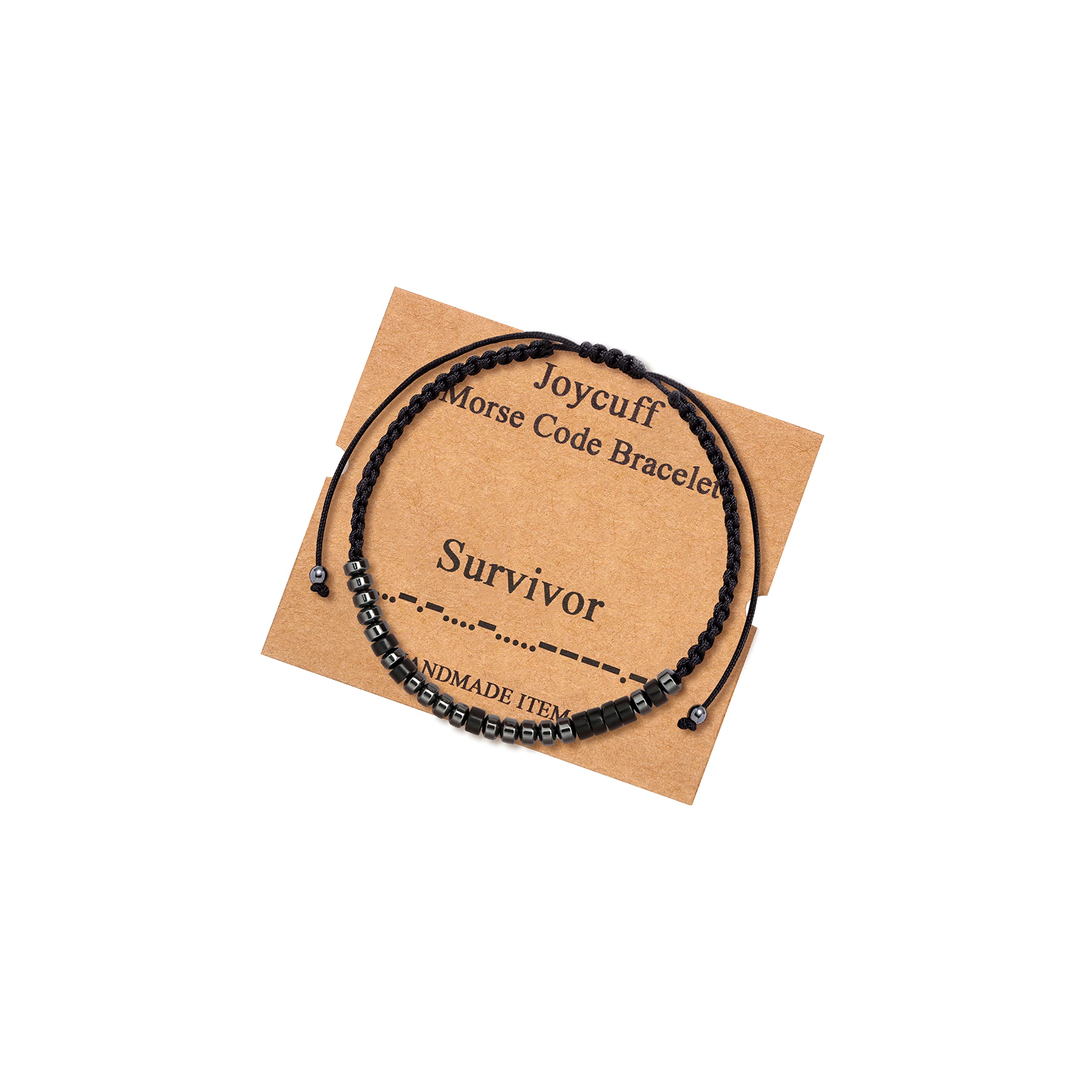 JoycuFF Morse Code Bracelets for Women - Inspirational Jewelry with Secret Message, Funny & Thoughtful Gift for Girls, Her - Perfect for Christmas, Birthday, Anniversary & Everyday Wear - Express Love & Friendship in a Unique Way