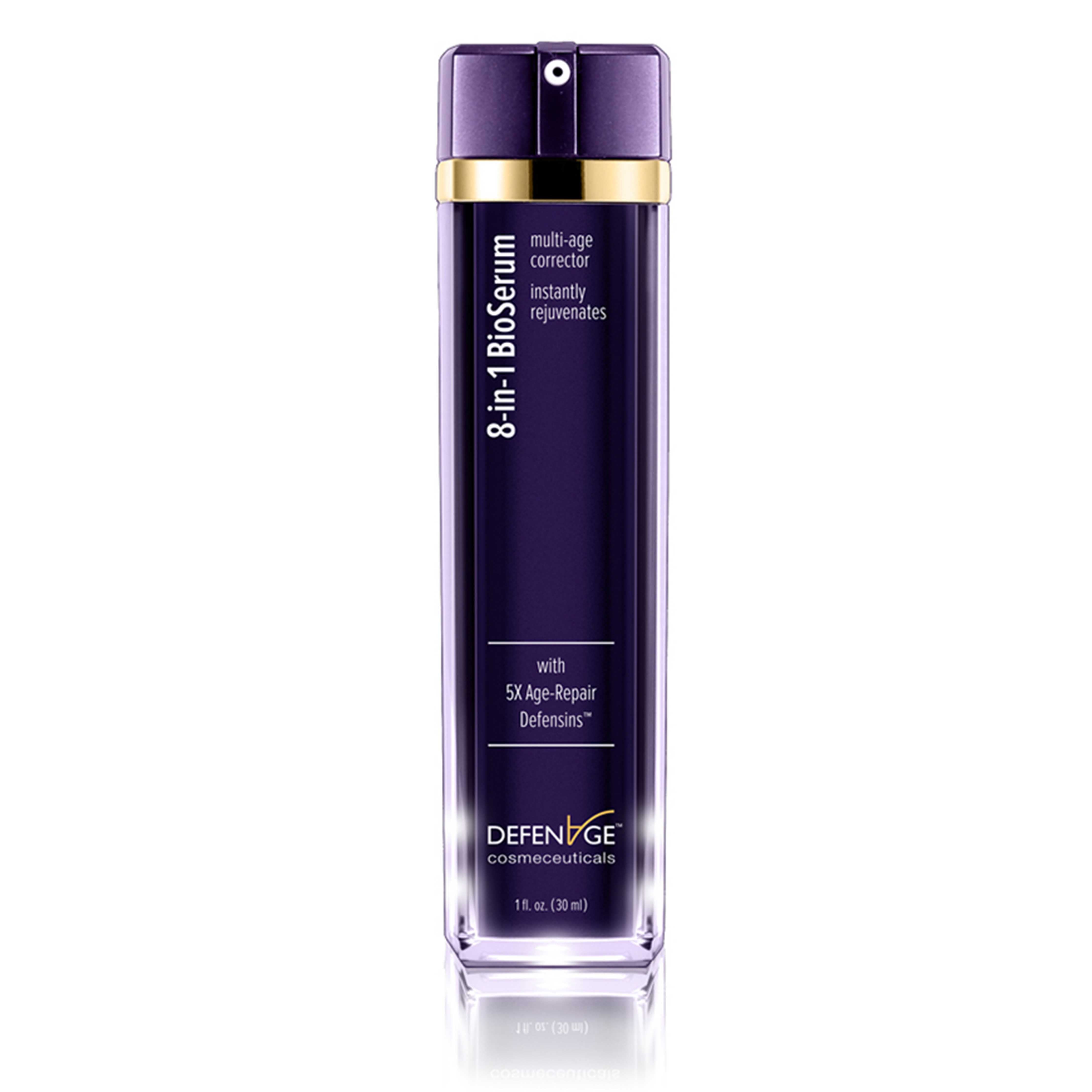 DefenAge 8-in-1 BioSerum Anti-Aging Face Serum with Growth Factors - Reduce Wrinkles & Boost Collagen for Youthful Skin | Perfect for Night Routine & Daily Skincare Regimen
