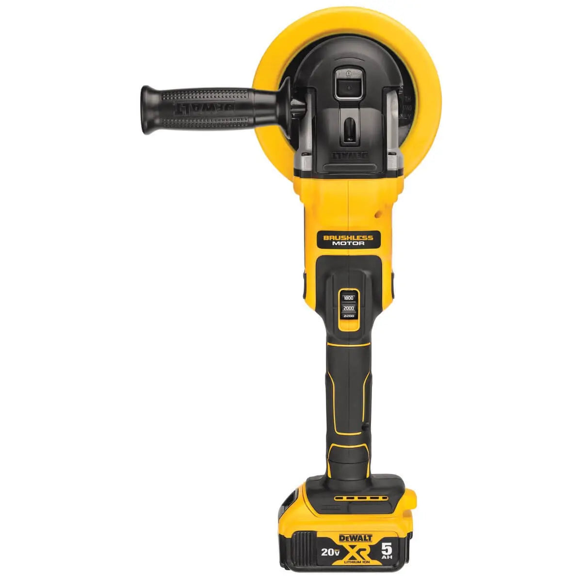 DEWALT DCM849P2 20V Max XR Cordless Rotary Polisher Kit - Variable Speed, 7 Inch (180mm) - Perfect for Car Detailing, Boat Polishing & Surface Restoration