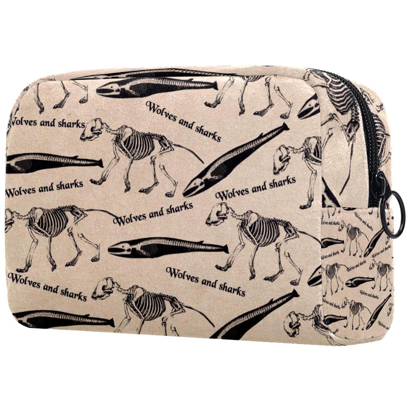 Fossil Makeup Bag for Women - Large Zippered Travel Cosmetic Organizer Pouch | Perfect for Travel, Gym & Daily Essentials Storage