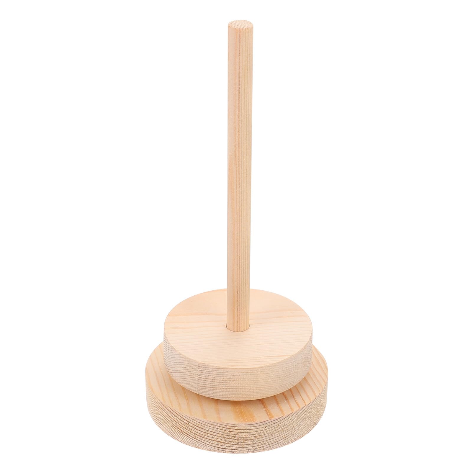 VILLCASE Wooden Yarn Spool Holder Stand - Rotatable Yarn Spindle Dispenser for Knitting, Crochet & Hair Braiding - Perfect Yarn Storage Organizer for Crafting, DIY Projects & Home Decor