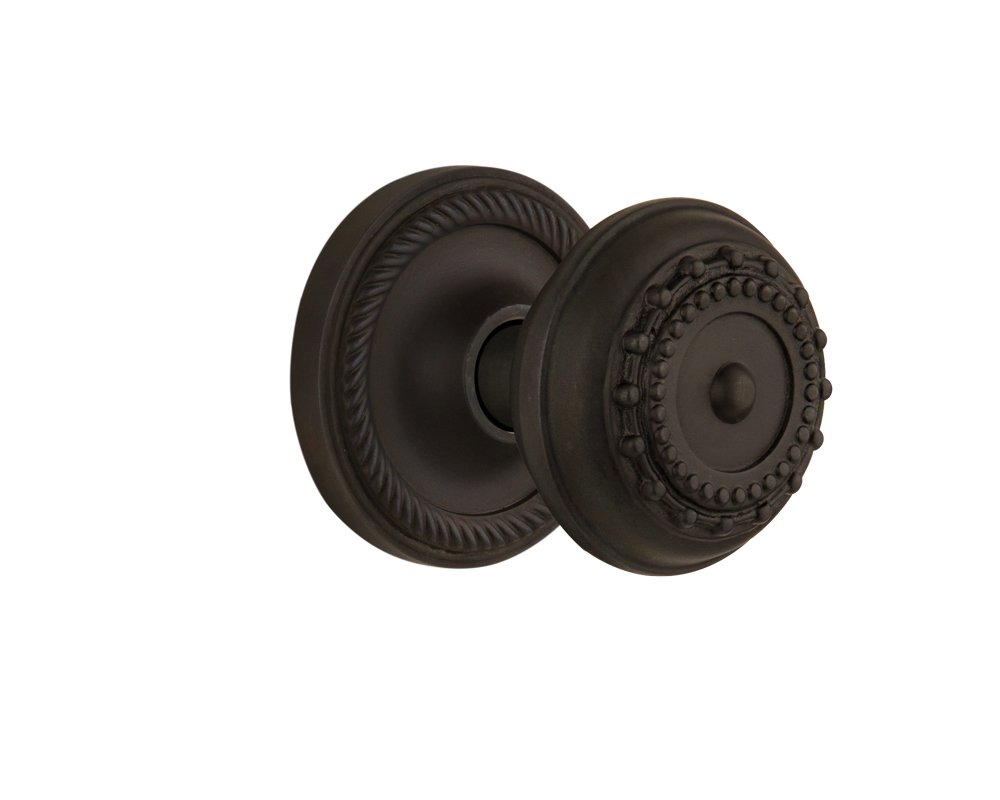 Vintage Rope Rosette with Meadows Knob - 2.75