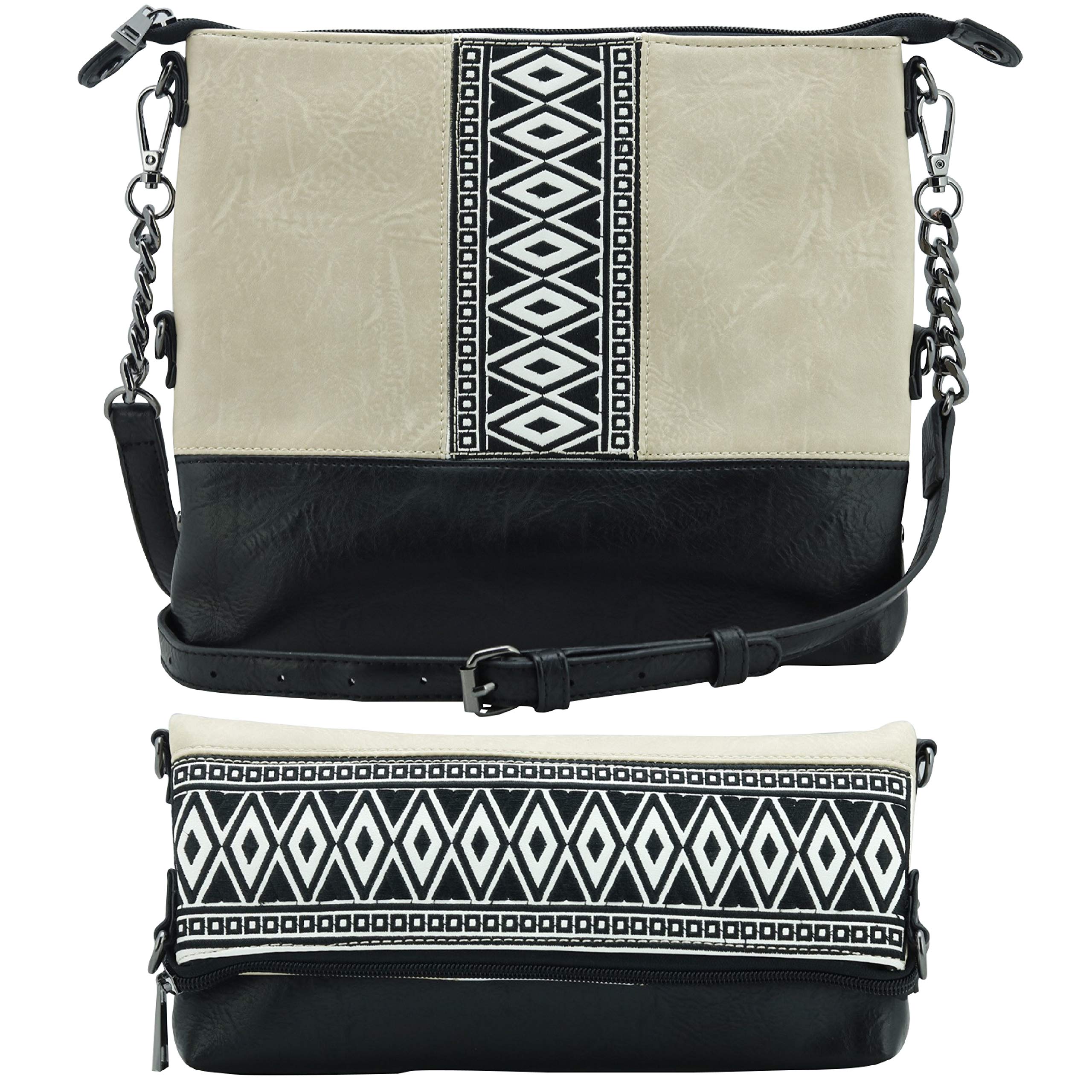 K&Bo Women's Lightweight Soft Leather Crossbody Bag - Stylish Travel Purse for Everyday Use, Work, and Shopping