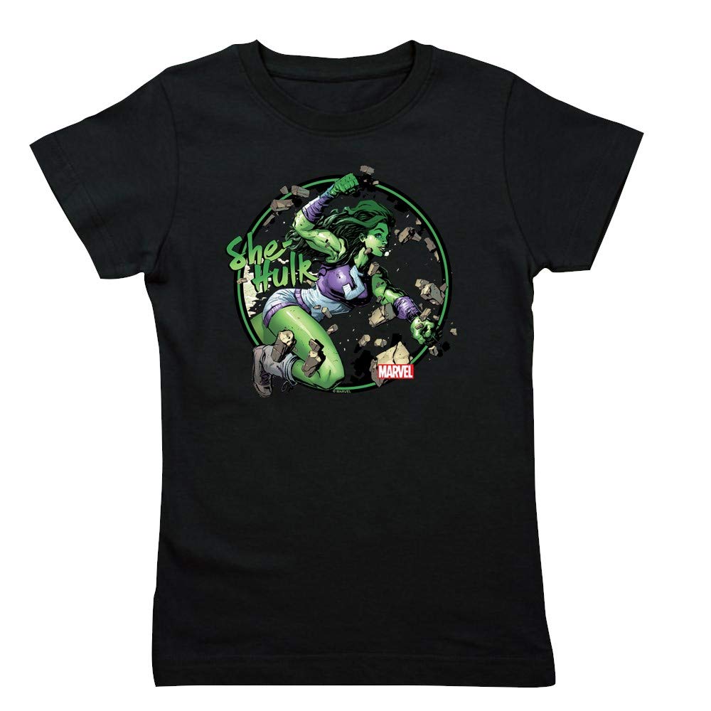 She Hulk Punching Graphic Slim Fit T-Shirt for Women | Superhero Comic Tee | Perfect for Cosplay, Comic Con & Casual Wear