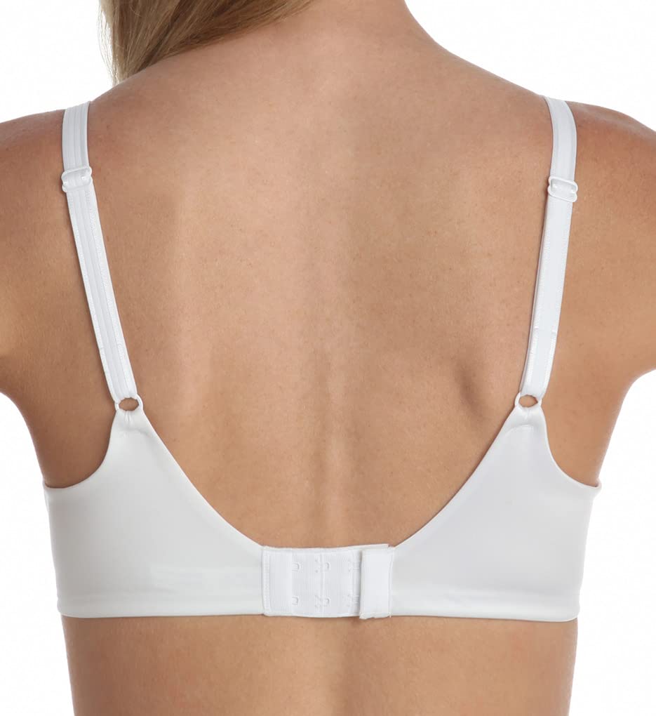 Bali Women's One Smooth U Underwire Bra - Full Coverage Smoothing & Concealing Bra in White, Size 40D US - Perfect for Everyday Comfort & Seamless Look Under Clothes