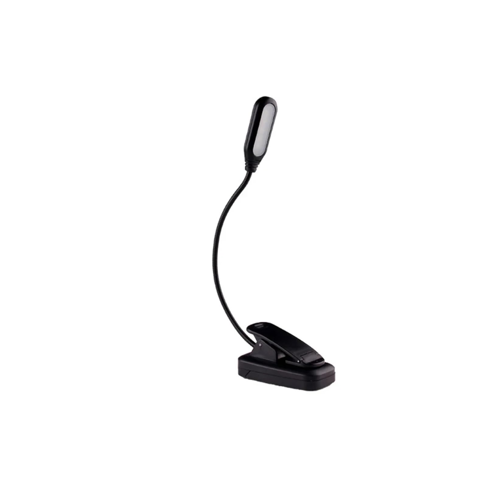 Adjustable LED Clip-On Desk Lamp - Flexible Gooseneck Reading Light with AAA Battery Power for Night Reading, Studying, and Office Work | Portable Book Light for Bedside, Dorm, and Travel Use (Style B)