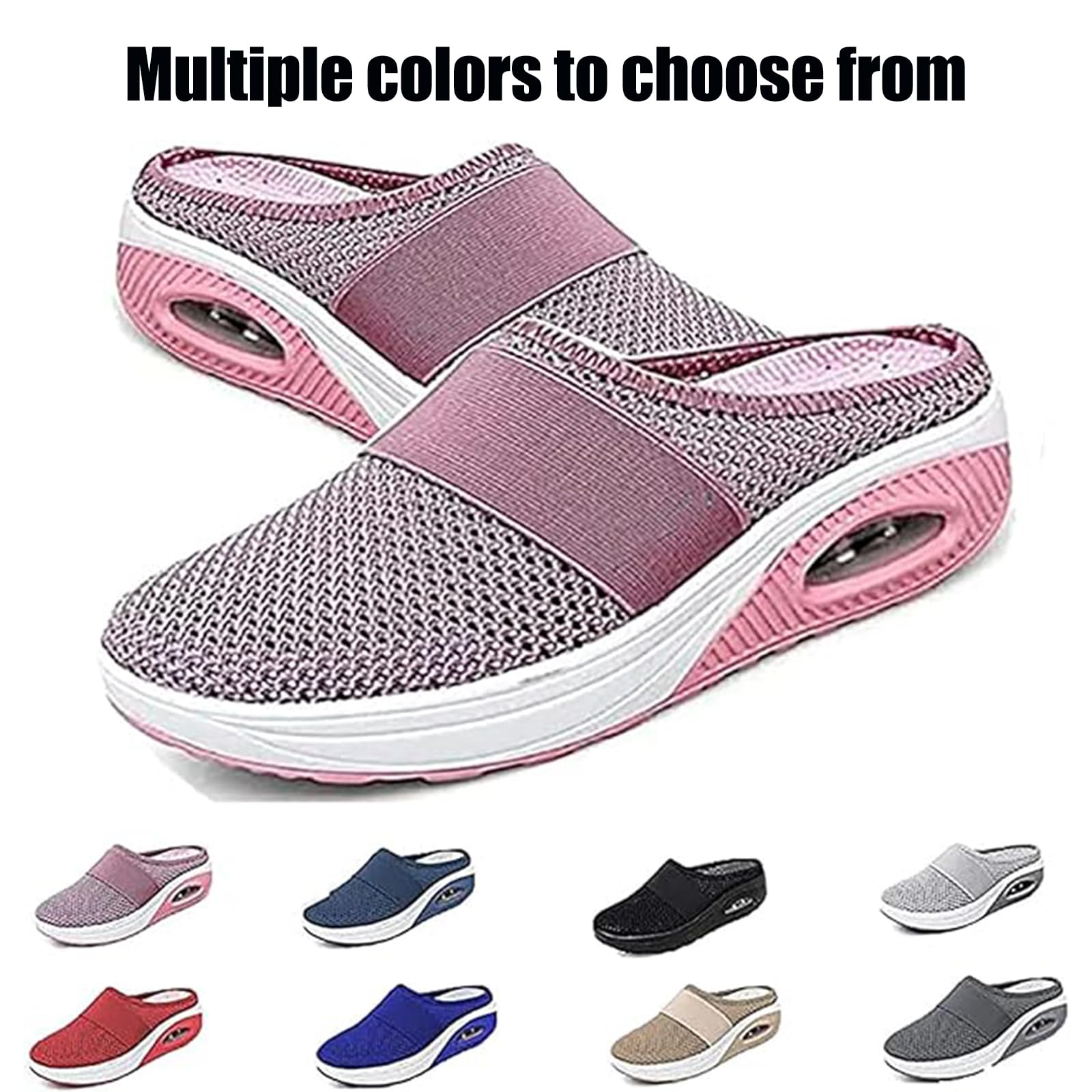 **Women's Orthopedic Air Cushion Slip-On Walking Shoes - Diabetic Comfort Shoes for Women - Perfect for Daily Walking, Travel & Work**