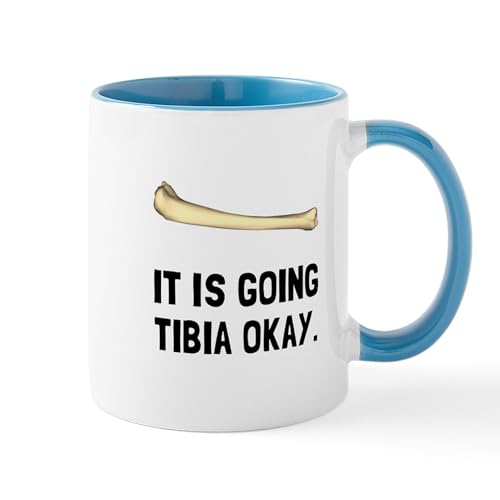White/Blue Inside - Tibia Okay Mugs