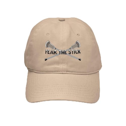 Khaki - Lacrosse Fear the Stick Cap