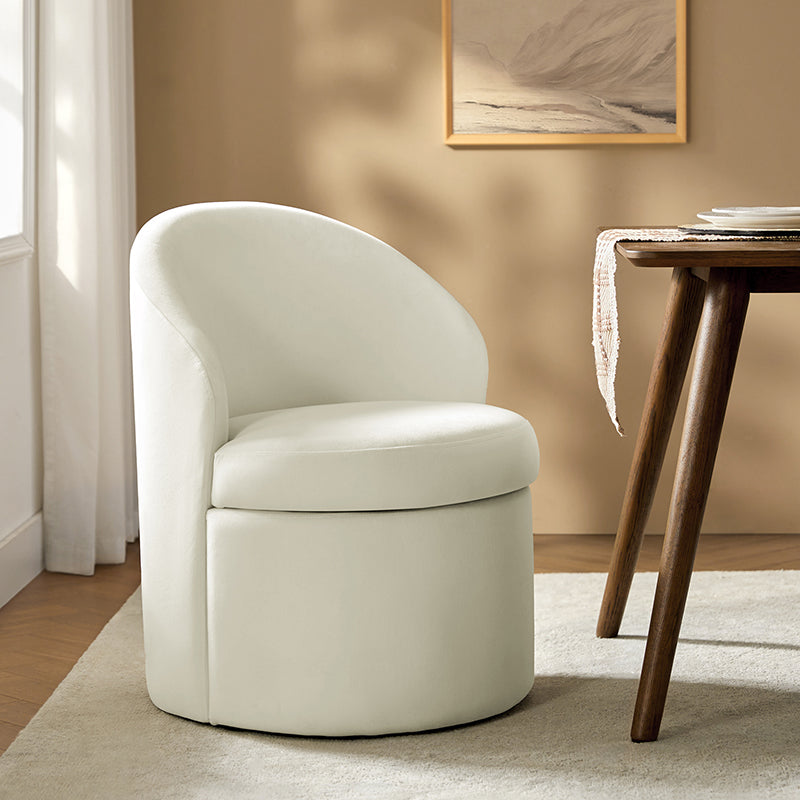 Elegant Vanity Chair with Storage - Upholstered Makeup Stool with Hidden Compartment for Bedroom, Dressing Room & Beauty Salon - Perfect for Cosmetics, Jewelry & Accessories Organization