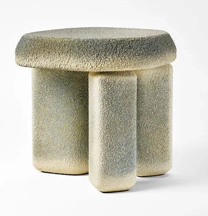 Lazzaro Side Table by CIMENTO® - Modern End Table for Living Room, Bedroom & Office - Small Accent Table with Sturdy Metal Frame & Marble Top