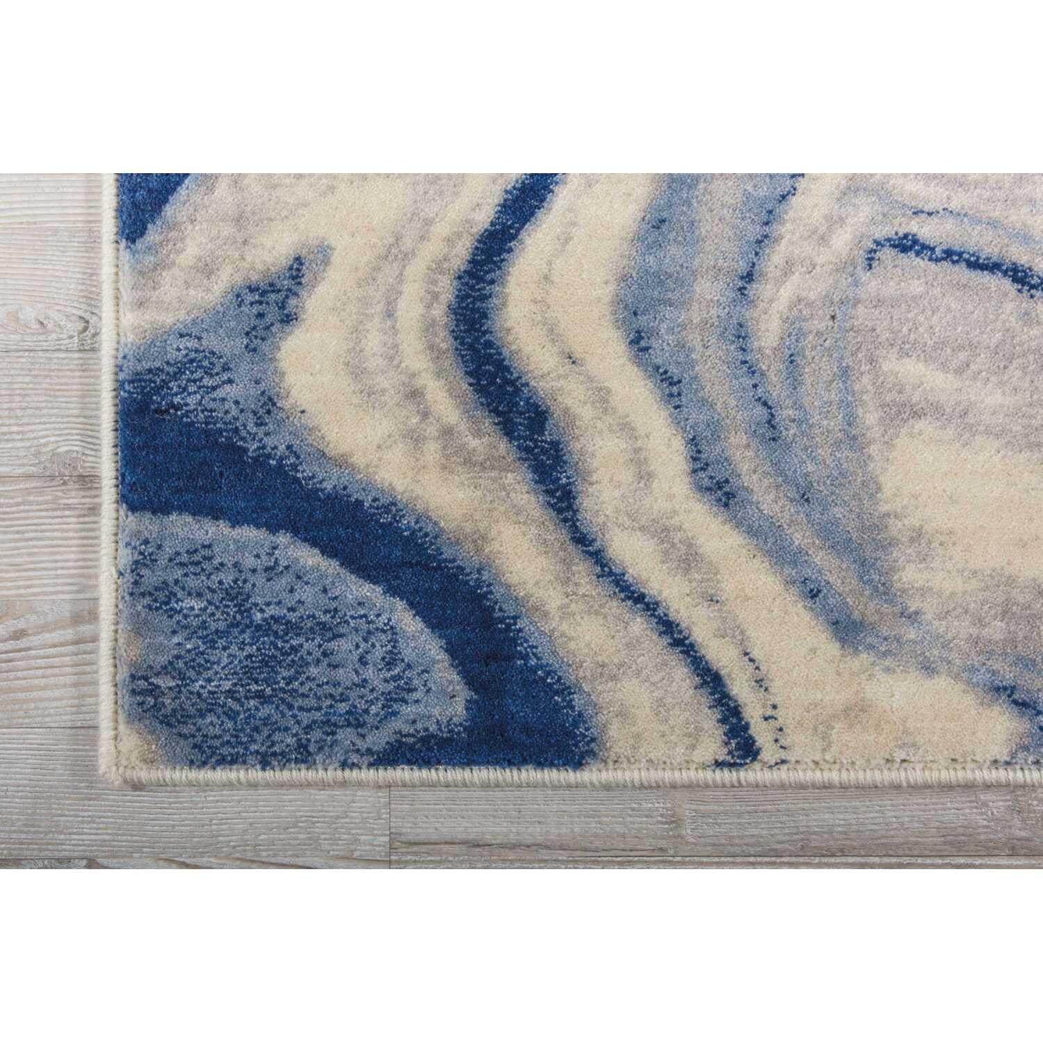Nourison Somerset Abstract Light Blue 7'9