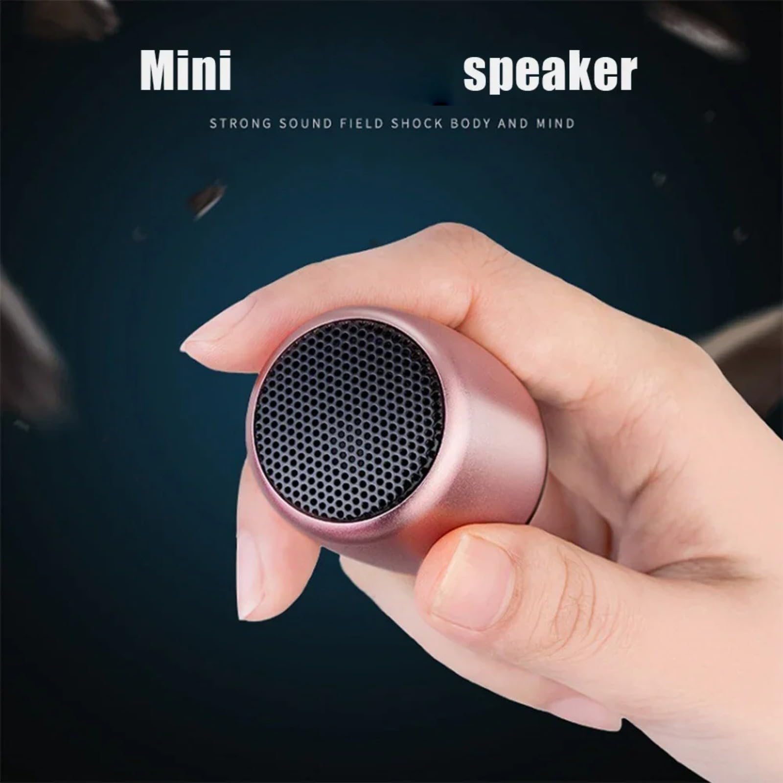 Premium NbgrvB Bluetooth Speaker - Portable Mini Wireless Speaker with Crystal Clear Sound, Waterproof for Shower, Perfect for Travel, Sports & Outdoor Activities (Gold) | Ideal for Beach, Pool, Gym, Camping & Home Use
