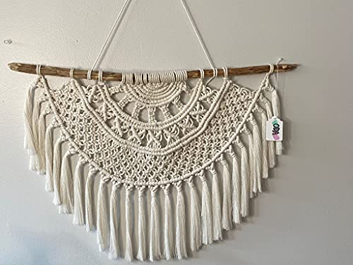 Handmade Macrame Wall Hanging Tapestry - Boho Chic Mandala Decor for Bedroom, Living Room & Nursery | Cotton Rope Wall Art for Home Decor & Meditation Space