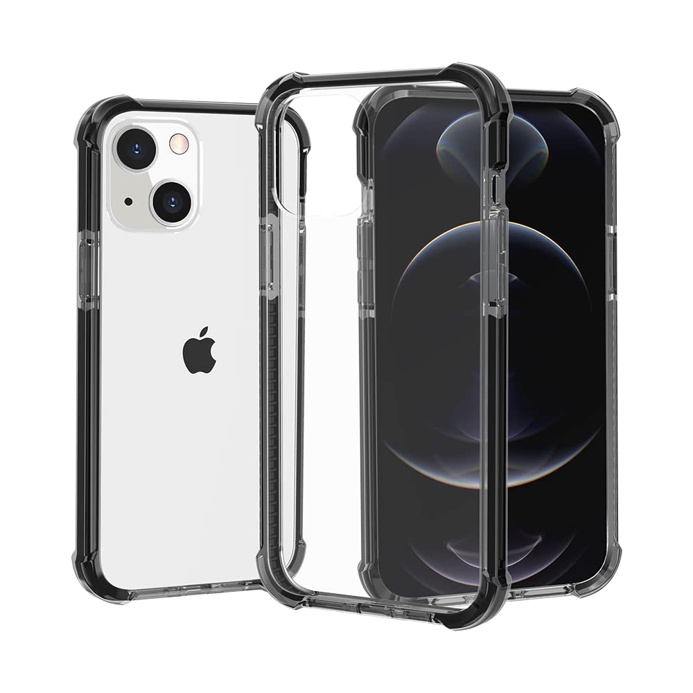 Shockproof Hybrid Case for Apple iPhone XR - 2.5mm Acrylic Transparent Protective Cover (Black) | Durable Phone Case for Everyday Use, Travel & Outdoor Activities