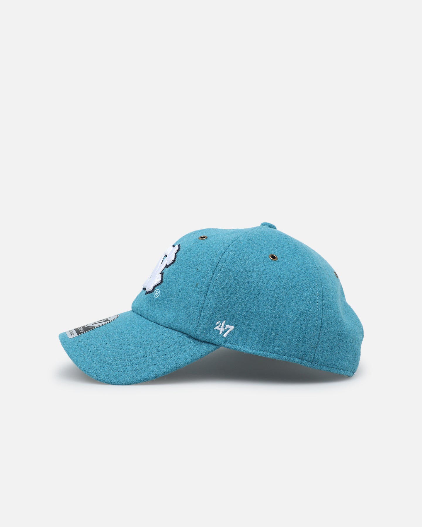 47 Brand University of North Carolina Tar Heels Wooly Clean Up Strapback Columbia - Stylish Adjustable Baseball Cap for UNC Fans, Alumni & Sports Enthusiasts - Perfect for Game Day, Tailgating & Campus Wear