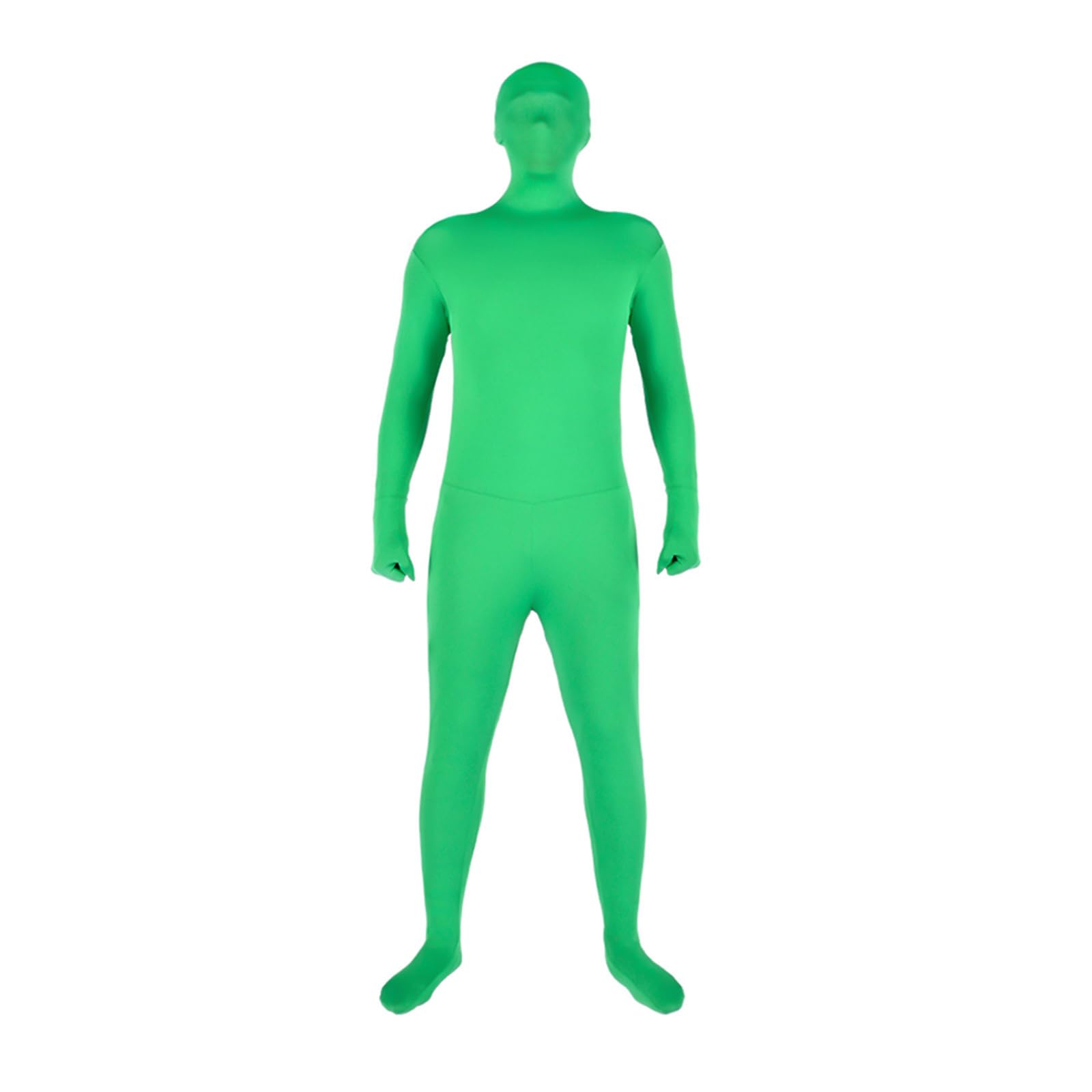 Andoer Full Body Chroma Key Green Screen Suit for Photography - Unisex Adult Green Screen Costume - Perfect for Video Production, Live Streaming & Virtual Backgrounds