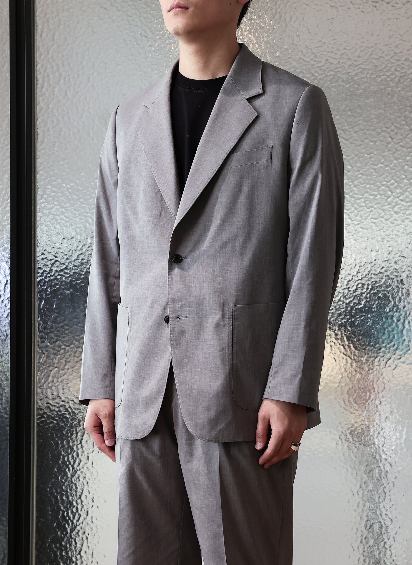 Coolmax Polyester Ramie Construction Suit Blazer for Men - Breathable & Lightweight Business Jacket - Perfect for Office Wear, Formal Events & Summer Weddings