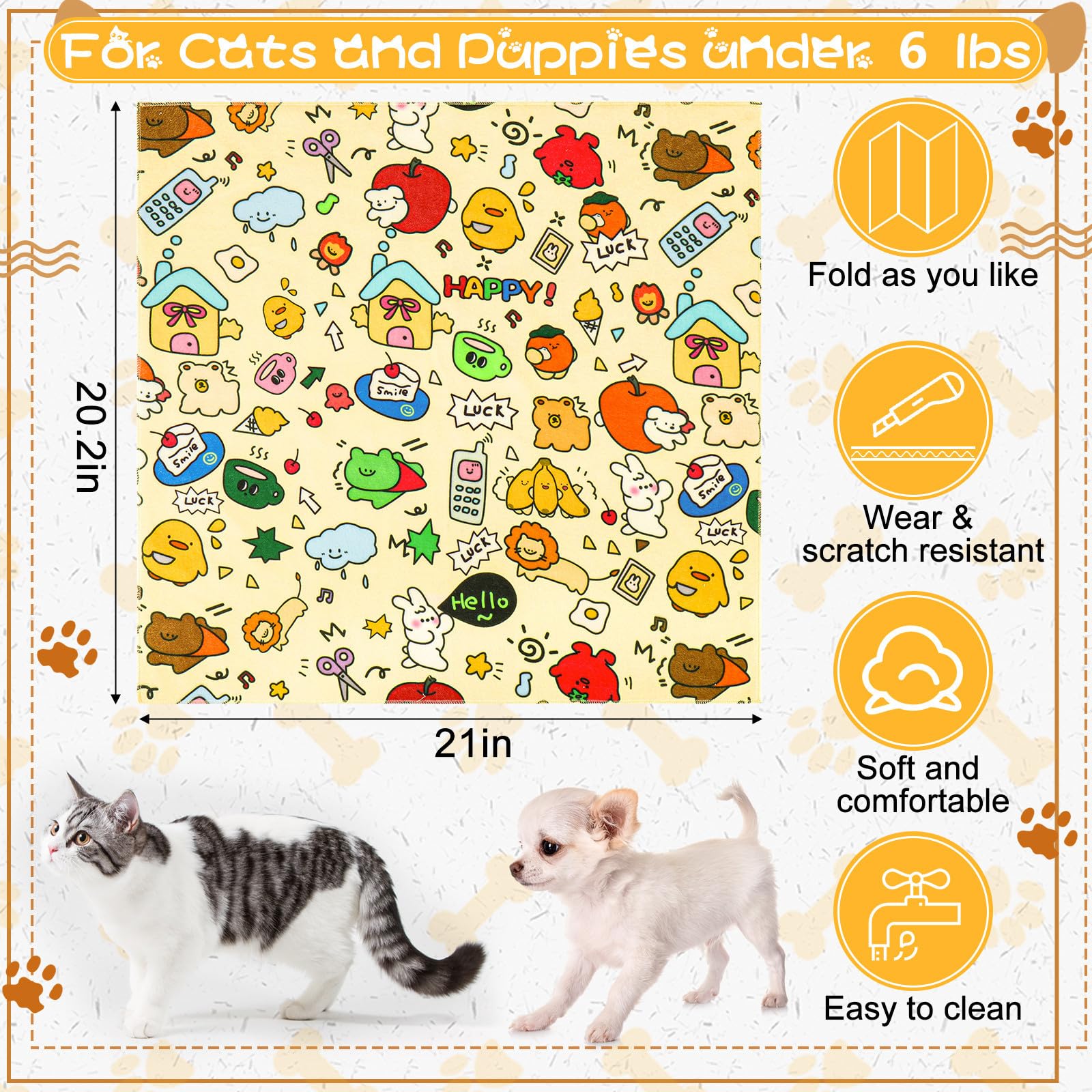 AIERSA Self-Adhesive Cat Grooming Wrap for Nail Trimming & Pet Care - Soft Fabric Cat Restraint Swaddle for Stress-Free Nail Clipping, Bathing & Vet Visits - Essential Cat Grooming Supplies for Anxious Kittens