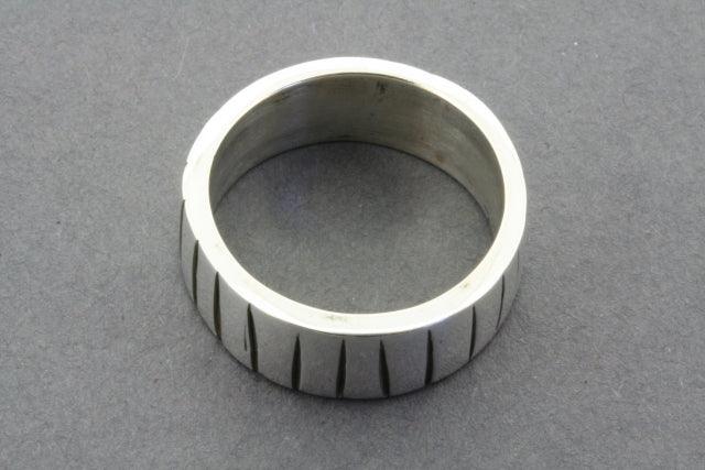 Elegant Etched Line Ring - Sterling Silver Jewelry for Women, Perfect for Weddings, Parties & Everyday Wear