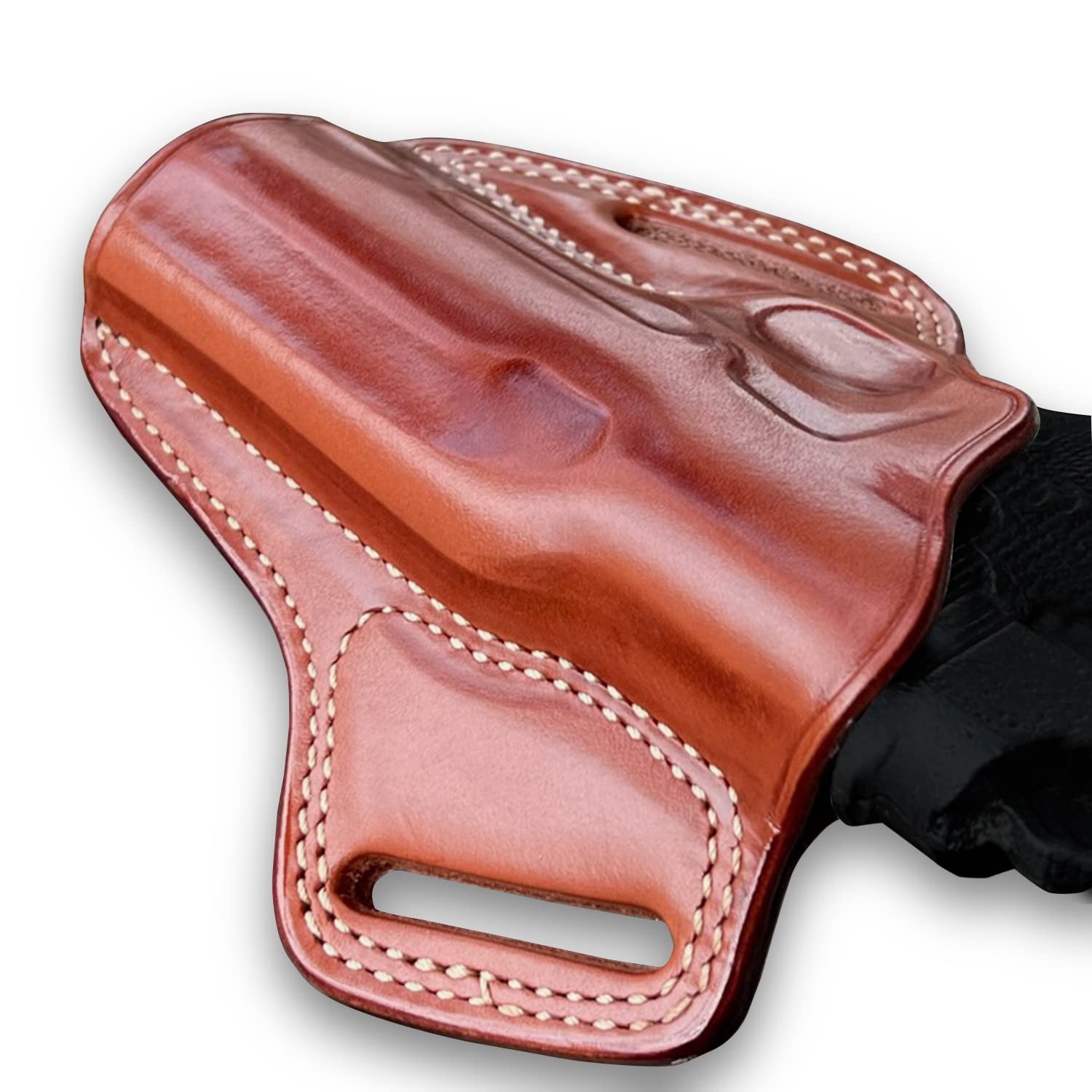 Premium Leather OWB Pancake Holster for Springfield 1911 EMP 4