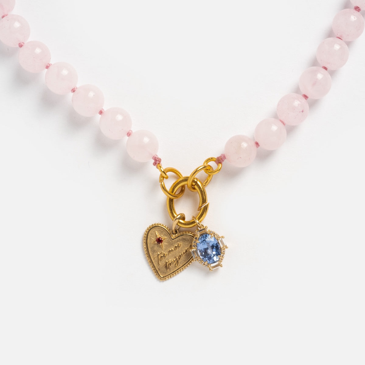 Beaded Gemstone Charm Holder Necklace - Adjustable Bohemian Jewelry for Women | Perfect for Layering, Gift Giving & Everyday Wear