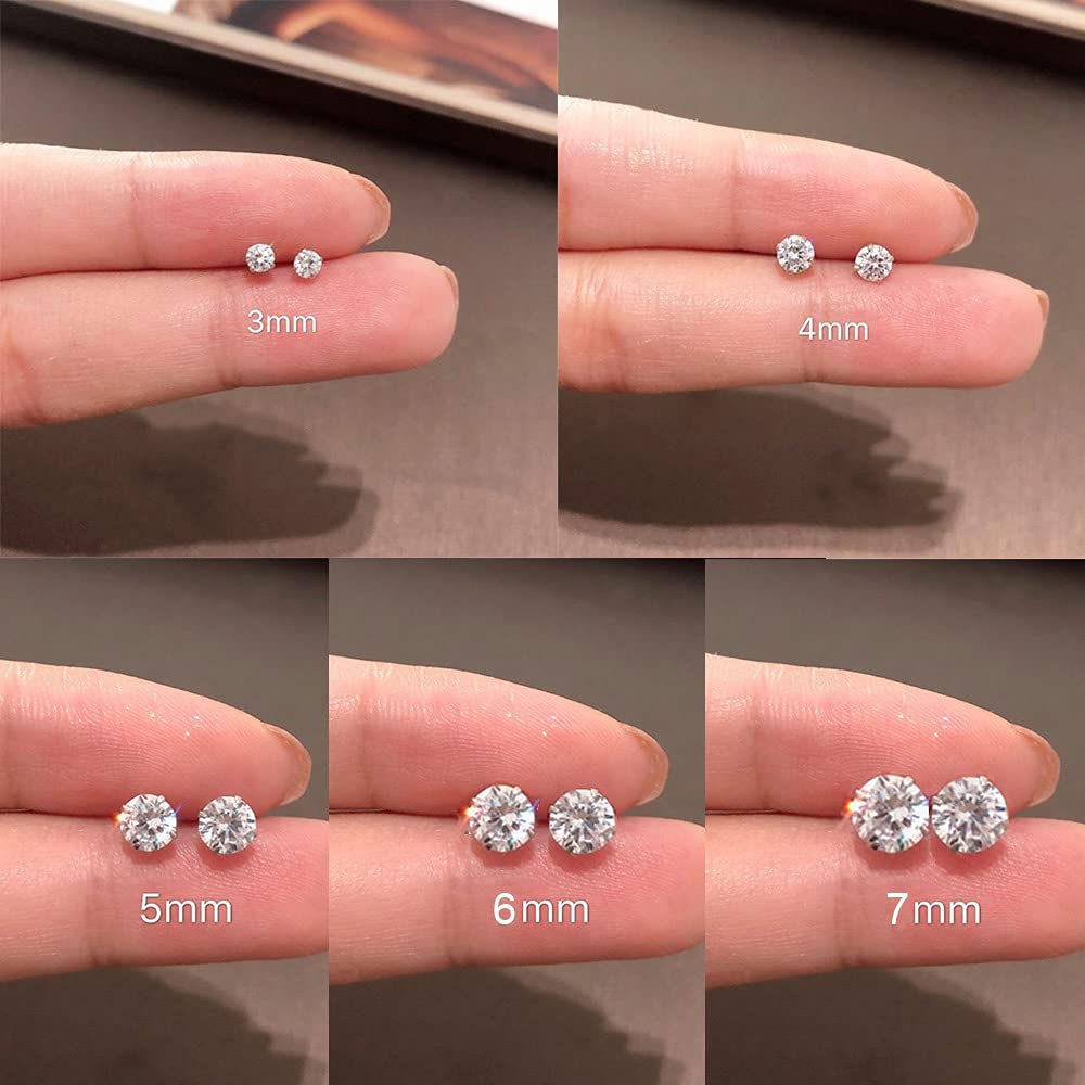 8 Pairs Surgical Stainless Steel Earrings Set - 14K Gold Plated Hoop & CZ Stud Earrings for Women & Men | Hypoallergenic, Lightweight | Perfect for Cartilage, Helix, Lobe Piercings (1st, 2nd, 3rd Holes) | Great for Everyday Wear, Parties & Gifts