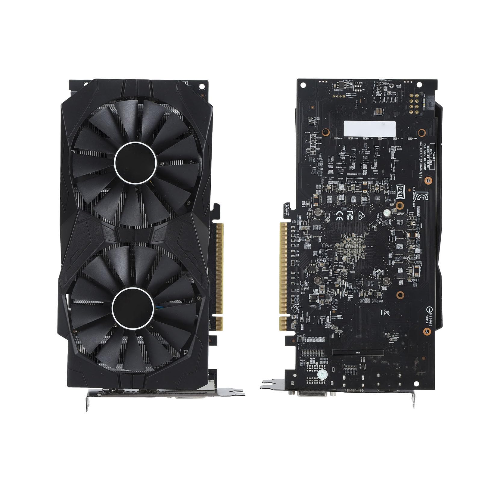 AMD Radeon RX 580 8GB GDDR5 256-bit Gaming Graphics Card with Dual Fan Cooling - PCIe 3.0, DP/HDMI/DVI Outputs - Perfect for PC Gaming, VR, Video Editing & Office Workstations